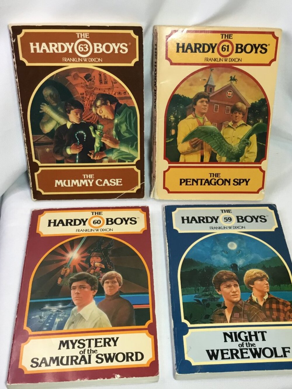 Hardy Boys Wanderer PB Lot: 59 Werewolf 60 Samurai 61 Pentagon Spy 63 Mummy